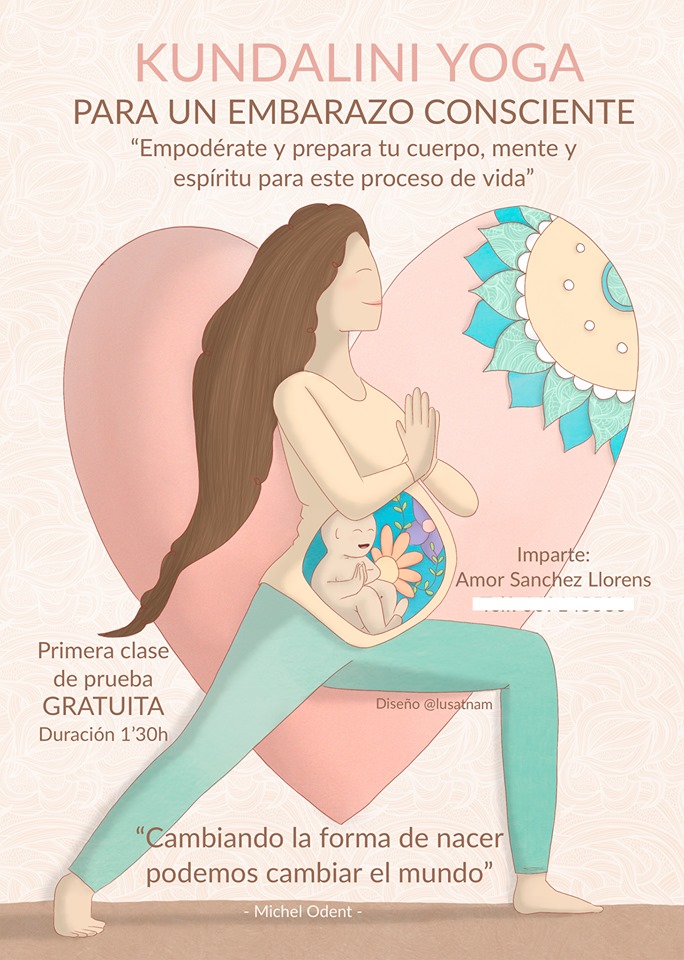 cartel yoga embarazadas