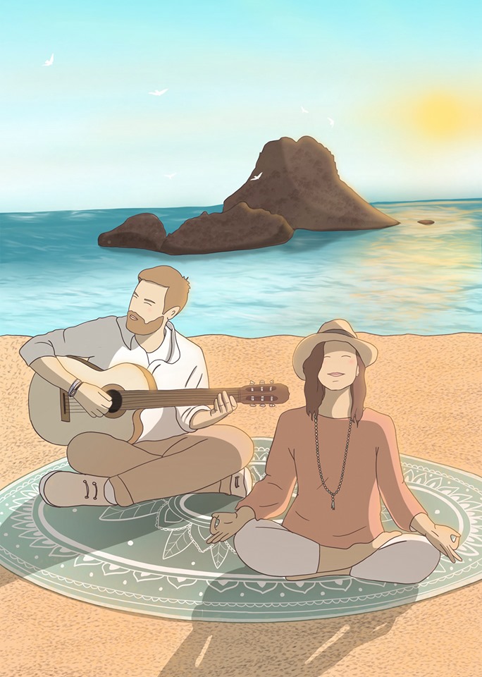 ilustracion personalizada boda